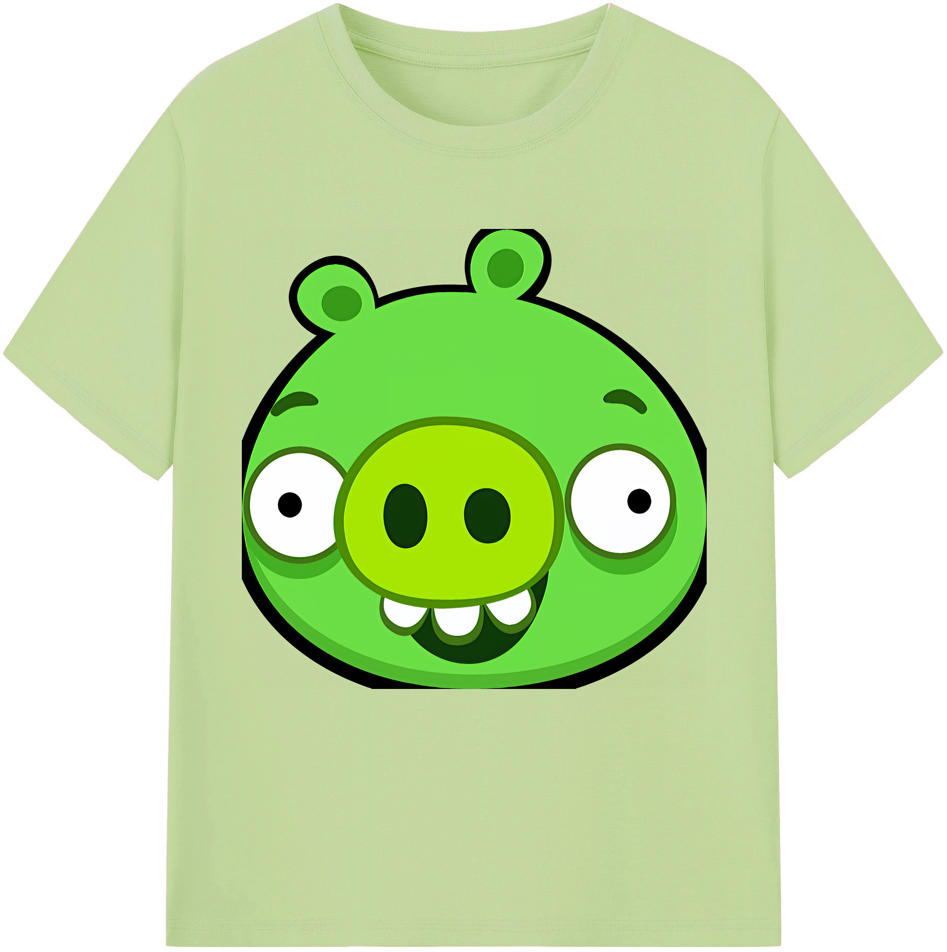 （画像用） Angry Birds アングリーバード 綿100％半袖Tシャツ（フロントプリント）